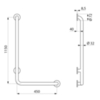 Delabie 5071DP2 Поручень для душевой, 1150мм