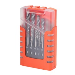 Набор метчиков машинных M3 -M12 HSSE DIN371/376 (Винт., C/2,5P, R35, + сверла) 14пр Bucovice 104004