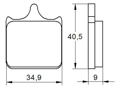 AGPA55ST Тормозные колодки дисковые мото Accossato (FDB2255ST)