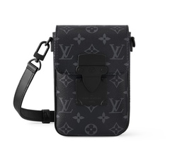 Бумажник Louis Vuitton S-lock Vertical Wearable темно-серый