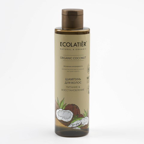 Ecolatier green ORGANIC COCONUT Шампунь для волос Питание & Восстановление , 250мл
