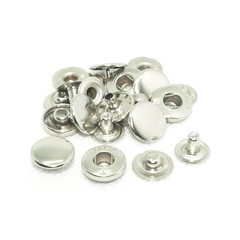 Кнопка Альфа сталь d 15 мм, никель