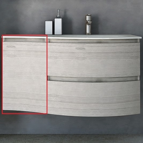 Cezares 54849 VAGUE Шкафчик подвесной с одной распашной створкой, левый Rovere sbiancato, 34x41x55