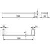 Kludi 3196253 Kludi 31 962 53 VELA C держатель для полотенец, L = 300 мм белый матовый