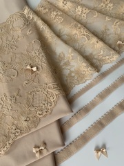 Кружево эластичное бежевое 21 см