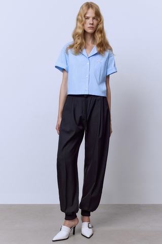 Брюки из итальянской шерсти с манжетами