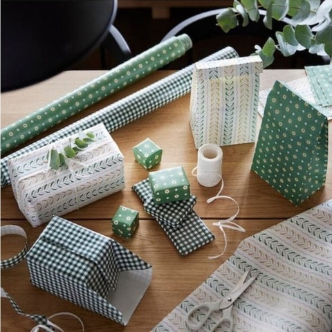 Пакет подарочный Винтэртид, 1 шт, 15х30 см,белый/с рисунком