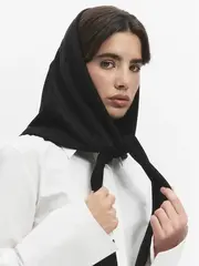 Косынка плотная замшевая