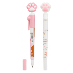 Ручка шариковая, Basir, синие чернила, гироскоп, серия "Лапки", 36 шт