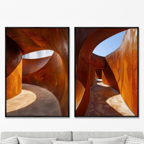 ArtNoMore - Набор из 2-х репродукций картин на холсте Танец металла, 2025г.