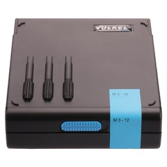 Набор метчиков комплектных M3 -M12 HSS-G DIN352 (+ вороток) 22пр Volkel 47001