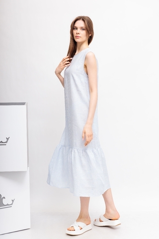 Peserico Easy Платье льняное в полоску