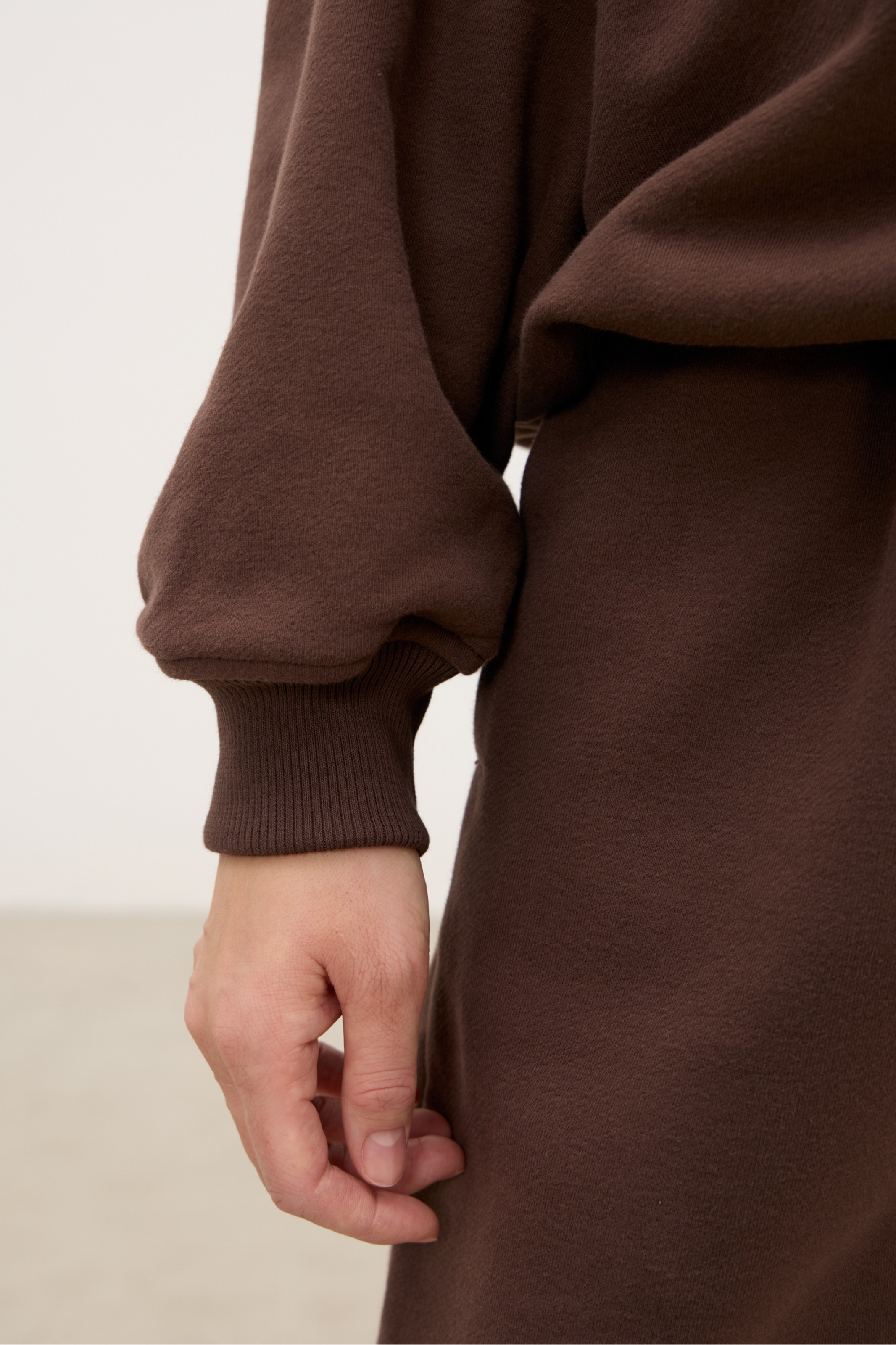 Худи ZIP 04, трюфельное