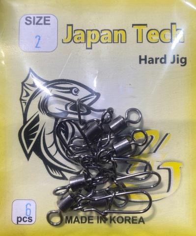 Карабин с вертлюгом HARD JIG №2 (6шт)