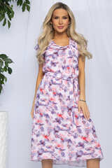 Платье Весенний луг (сиреневый мультиколор) П13216-3М LT Collection