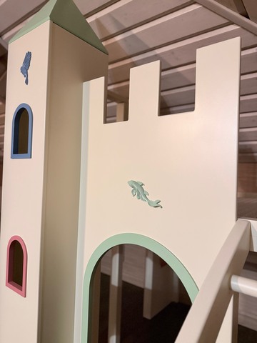 Игровой домик с горкой и спортивными элементами | Индивидуальный проект под заказ