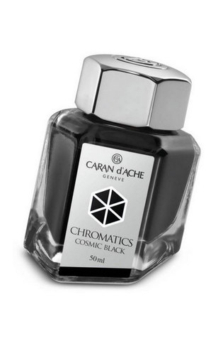 Флакон с чернилами Caran d’Ache Chromatics, 50 ml, Cosmic Black (8011.009)