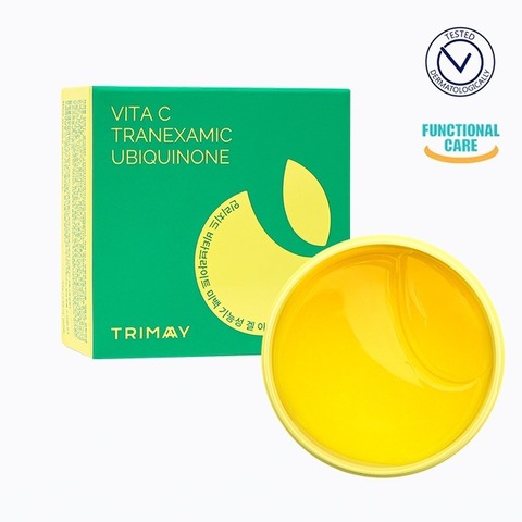 TRIMAY Патчи для век с вит. С, транексамовой кислотой и коэнзимом Q10 (yellow) Enriched Vitabright Gel Eye Patch (30 шт. больших + 30 шт. лепестков)