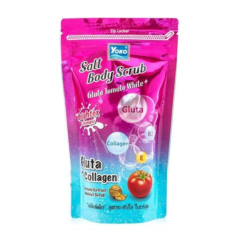 Siam Yoko Солевой скраб для тела c глутатионом и томатом / Salt Body Scrub Gluta Tomato White, 350 г купить выгодно в Иркутске с бесплатной доставкой по России