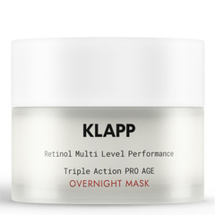 KLAPP Cosmetics Ночная маска, 50мл. | Retinol Multi Level Performance Triple Action PRO AGE Overnight Mask