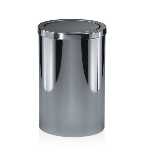 Decor Walther 0607970 Decor Walther DW 124 Корзина для бумаги 20xh32см, с крышкой, цвет: сталь полированная