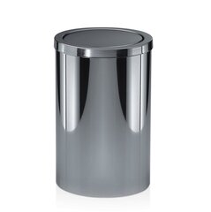 Decor Walther 0607970 Decor Walther DW 124 Корзина для бумаги 20xh32см, с крышкой, цвет: сталь полированная фото