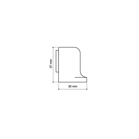 Упор дверной магнитный MDS-003ZA SG Мат. золото