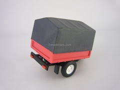 Trailer Bison board with awning red-gray Lada Niva 1:43 Agat Mossar Tantal