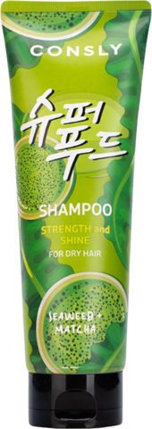 Consly Hair Seaweed Matcha Shampoo for Strength Shine Шампунь с экстрактами водорослей и зеленого чая Матча для силы и блеска волос