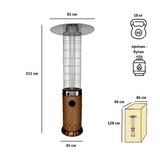 Уличный газовый обогреватель Aesto A-08T