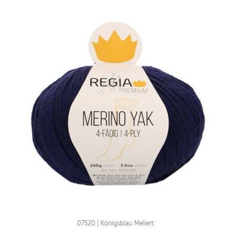 Пряжа Schachenmayr Regia Merino Yak 07520 королевский синий