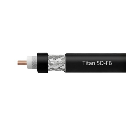ВЧ кабель VEGATEL 5D-FB (Titan, черный / белый)