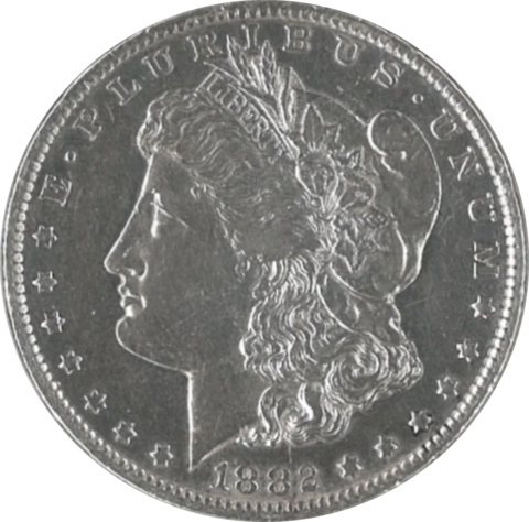 1 доллар Morgan 1882 CC
