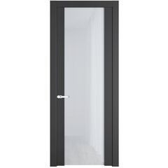 Межкомнатная дверь эмаль Profil Doors 1.13P графит остеклённая