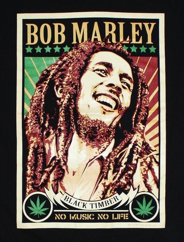 BTB Bob Marley No Music No Life — Футболка Боб Марли