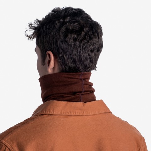 Картинка шарф-труба Buff wool heavyweight Solid Sienna - 4