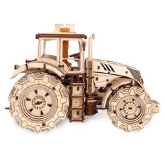 Трактор от EWA - Деревянный конструктор, сборная механическая модель, 3D пазл, сельскохозяйственная техника