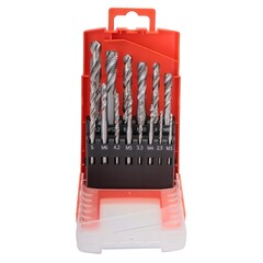 Набор метчиков машинных M3 -M12 HSSE DIN371/376 (Винт., C/2,5P, R35, + сверла) 14пр Bucovice 104004