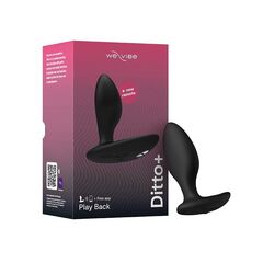 Черная анальная вибровтулка We-Vibe Ditto+ - 