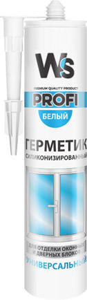WS (WINDOW SYSTEM) силиконизированный герметик универсальный 300 мл ...