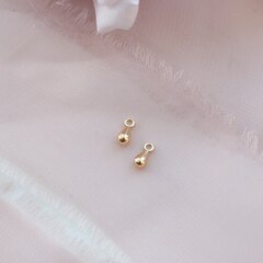 Подвеска капля, 6*3 мм, позолота, 10 штук, Р044