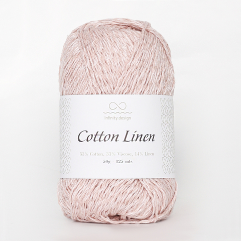 Пряжа Infinity Cotton Linen 3511 пудра