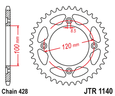 Звезда ведомая JTR1140 63