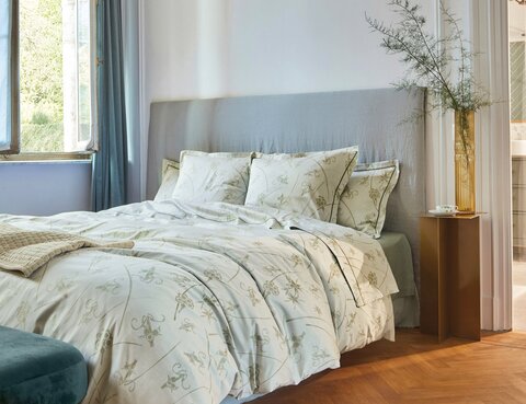 Постельное белье 2 спальное евро Blanc des Vosges Anais Sauge