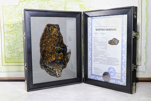 Метеорит Сеймчан (Seymchan) пластина