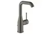 GROHE Essence 24174AL1 Смеситель для раковины с донным клапаном, L-Size, темный графит матовый