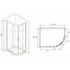 Abber Schwarzer Diamant AG01129 Душевой уголок, 120x90x195, цвет: хром