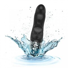 Вибратор Mystim Hop Hop Bob с электростимуляцией, черный