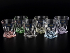 Набор из 6 цветных стопок для водки Quadro Ассорти, 55 мл, фото 4