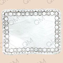 Салфетка бумажная ажурная 250*370 мм (прямоугольная) (250шт/упак)
